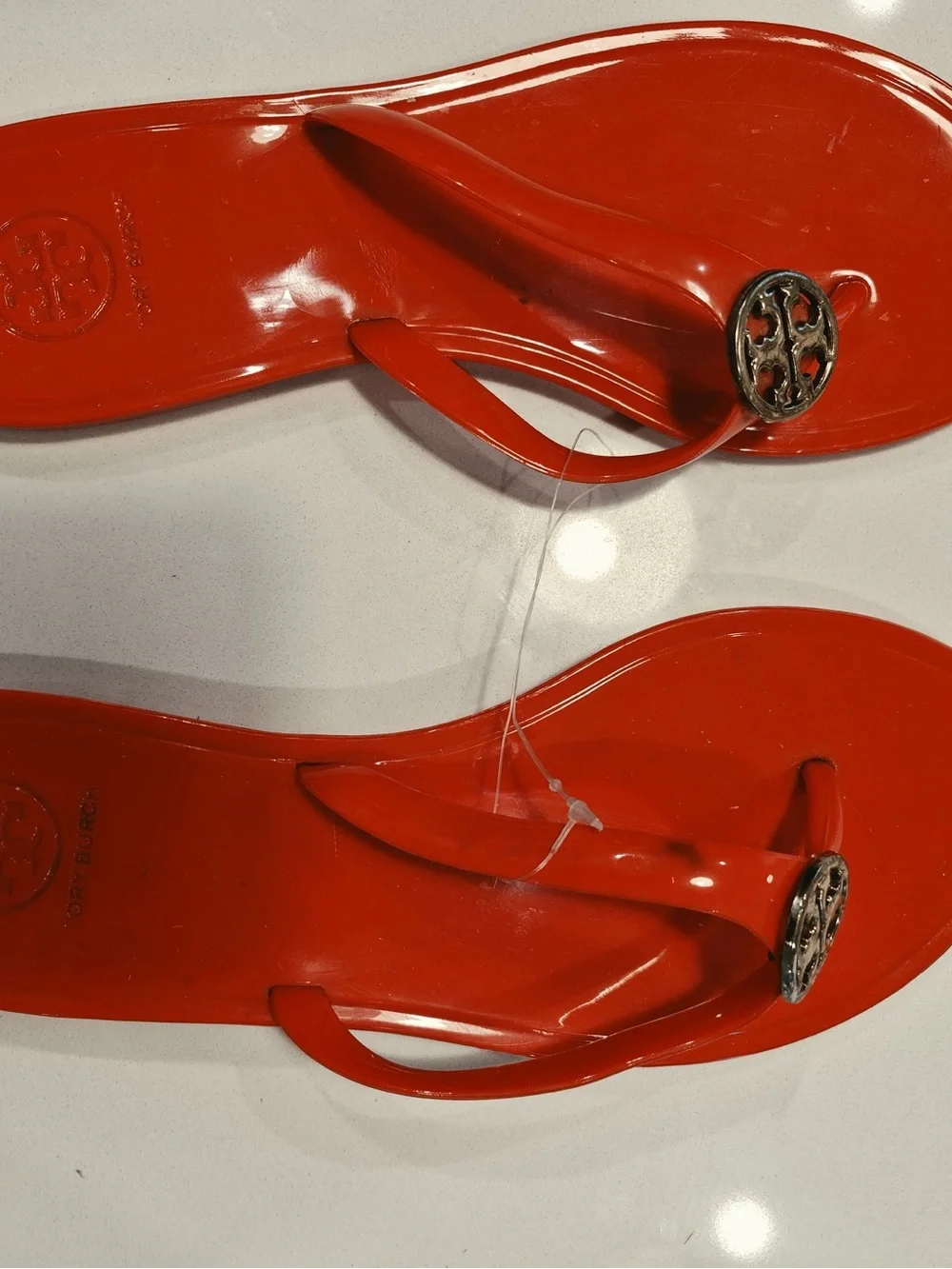 Tory Burch Red Jelly Thong Sandals size 6